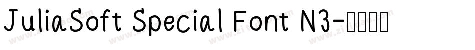 JuliaSoft Special Font N3字体转换